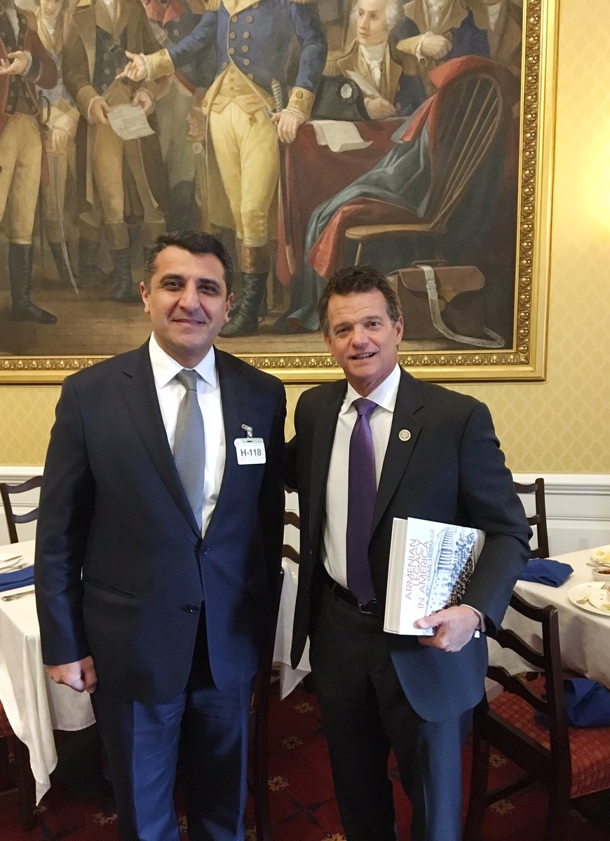 MIDaveTrott's tweet photo. It was a pleasure to welcome the new Armenian Ambassador to the United States, Varuzhan Nersesyan to the Capitol on Wednesday. I am hopeful our two countries will continue our friendship for many years to come. https://t.co/iOfT82vKLf