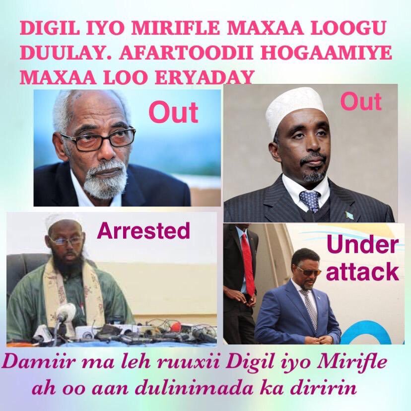 YukeyAdan's tweet photo. Where are the peope of #Southwestern state of #Somalia this is what happened to your leaders injustic and arresting. you don’t have any rights open your eyes and fight back #FreeRobow https://t.co/9V8eebL7jK