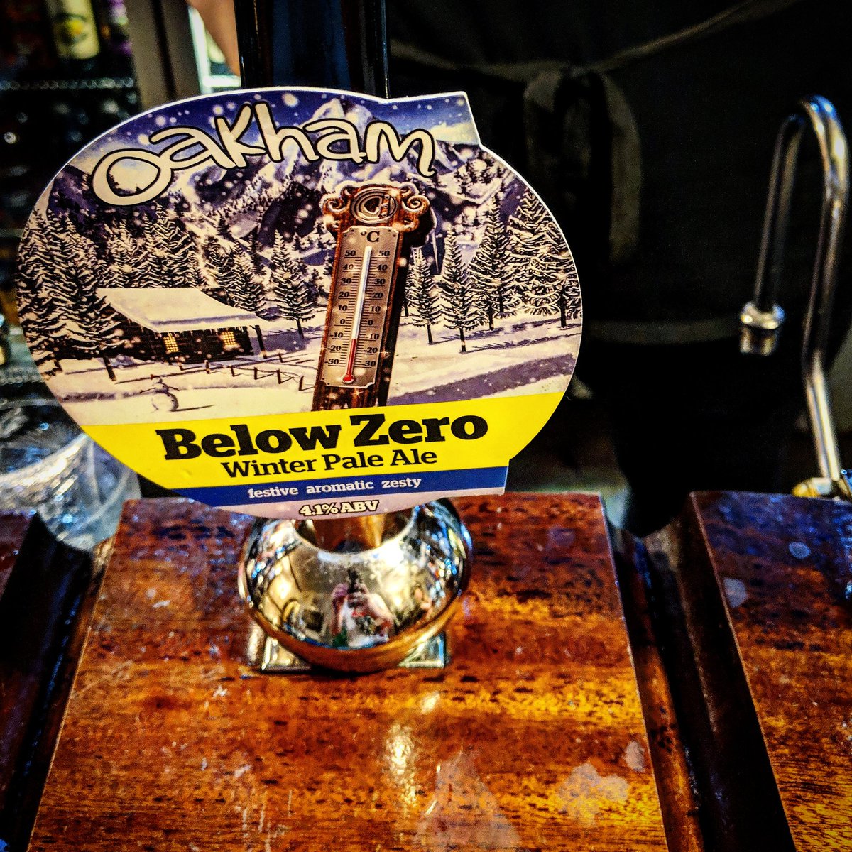 andyirving94's tweet photo. Enjoying a few pints of @OakhamAles Below zero tonight @TheOtley https://t.co/UcmN4Vz1qJ