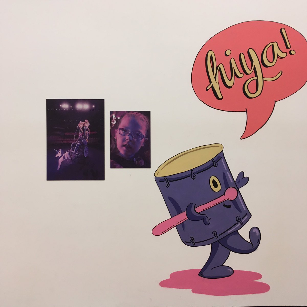 hollypereira81's tweet photo. Collab with @NGIreland @LauraLynnHouse &amp; @BoysandGirlsLtd. I designed &amp; painted characters &amp; lettering | til Jan 7th #exhibition #mural #art https://t.co/phsBCFNzvl