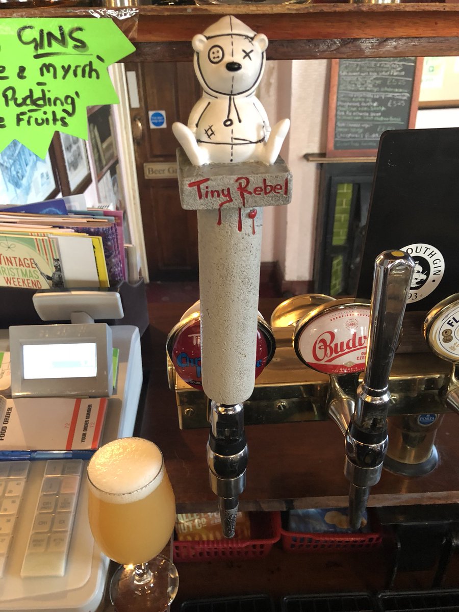 fatcatpubS3's tweet photo. New tasty beverage on now from @tinyrebelbrewco Christmas milkshake a double lactose session ipa 4.2% come down and enjoy a few #Sheffieldissuper https://t.co/A0IAcp2wQM
