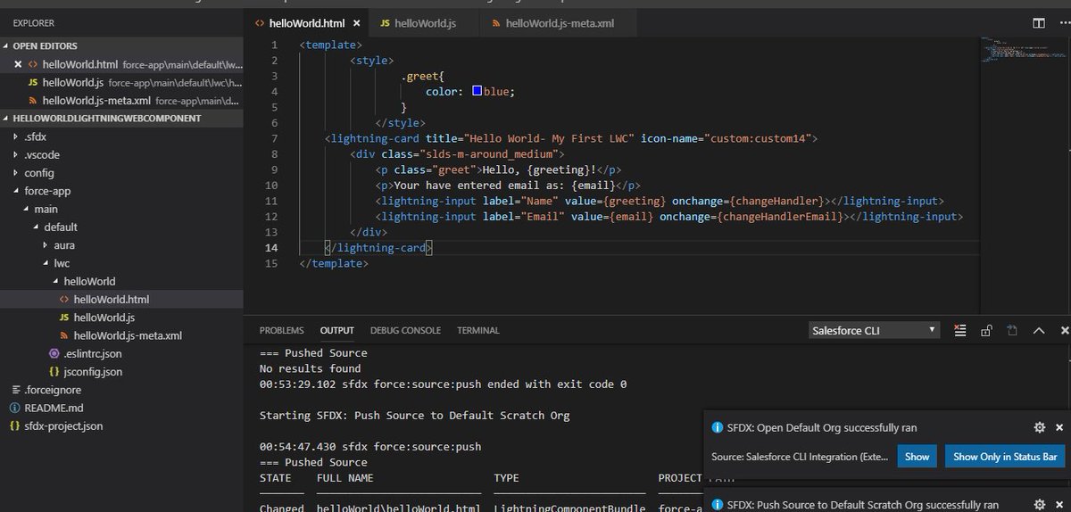 omprakash_it's tweet image. My first Lightning web component looking cool on home😍
#LWC #LightningWebComponent #ModernLearning #SalesforceDeveloper
Thank you @trailhead @salesforce