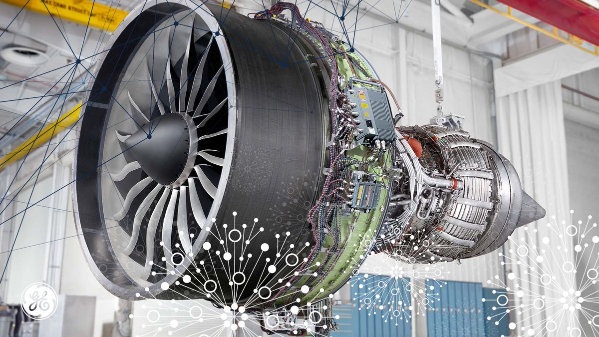 GEResearch's tweet photo. Our 2018 #technology highlight number ✌️ is a new #DigitalMRO that ⬇ the turnaround time for servicing #jetengines. GE researchers are integrating new in-situ inspection &amp; material tech w/ fleet &amp; shop ops to optimize @GEAviation’s MRO enterprise. #ResearchMeetsReality #avgeek https://t.co/kpwynSlabA