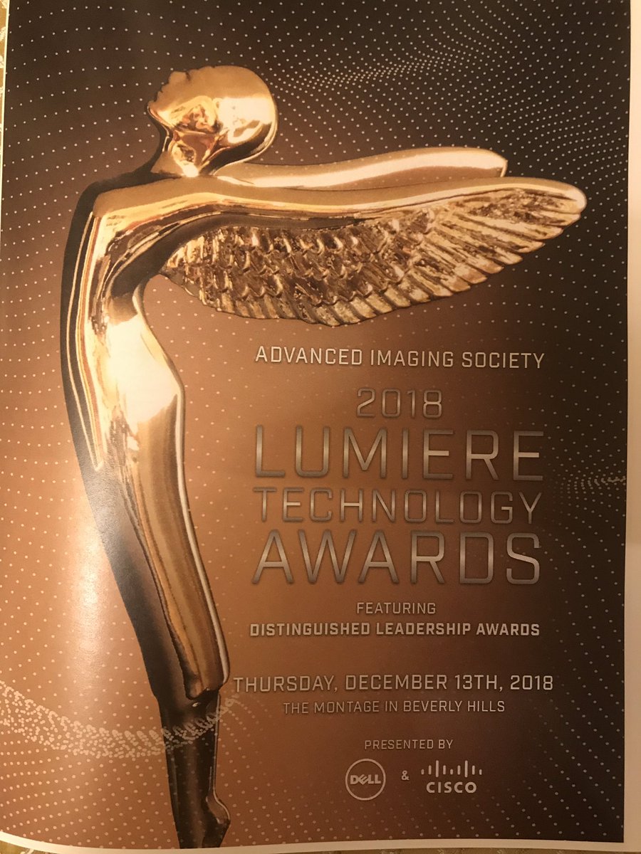 The 2nd day and now getting ready to recognize technology leaders and present at the 2018 Lumiere Awards. Looking forward to the start of the event.