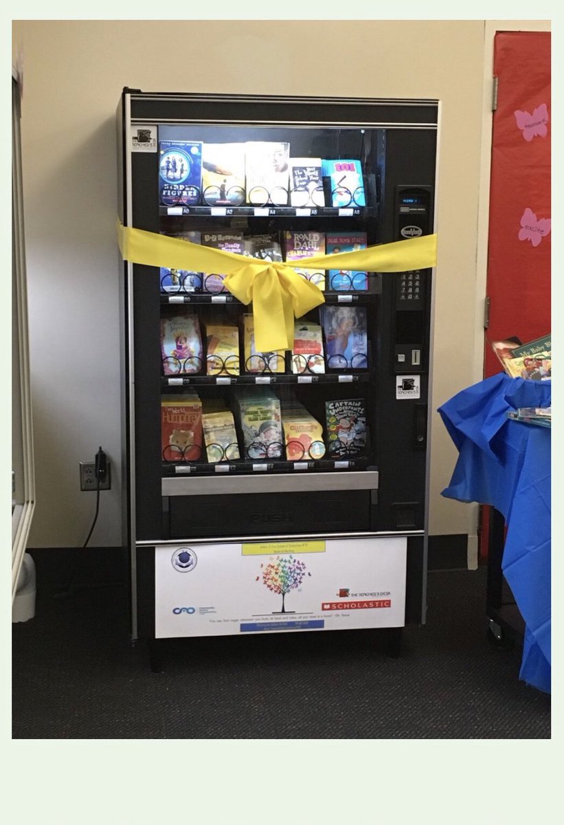 I’m quite excited I’ve just had the winning bid on eBay for a vending machine for school. It will be full of books to reward children.