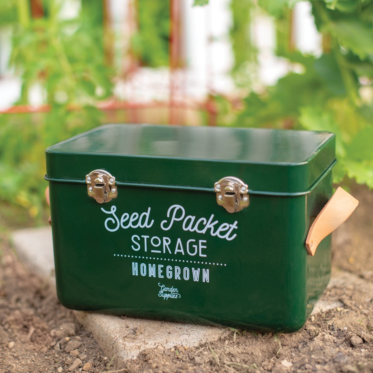 Gardener's Edge on X: This beautifully-designed storage tin is