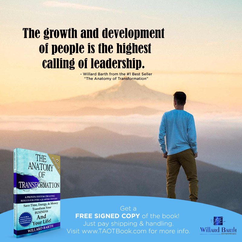 TheWarriorSage's tweet image. The growth and development of people is the highest calling of leadership. #TAOT #DevelopAndGrow

Get a SIGNED copy of the #1 Best Seller "The Anatomy of Transformation" for FREE!! Just pay Shipping &amp;amp; Handling! Order yours now at: TAOTBook.com