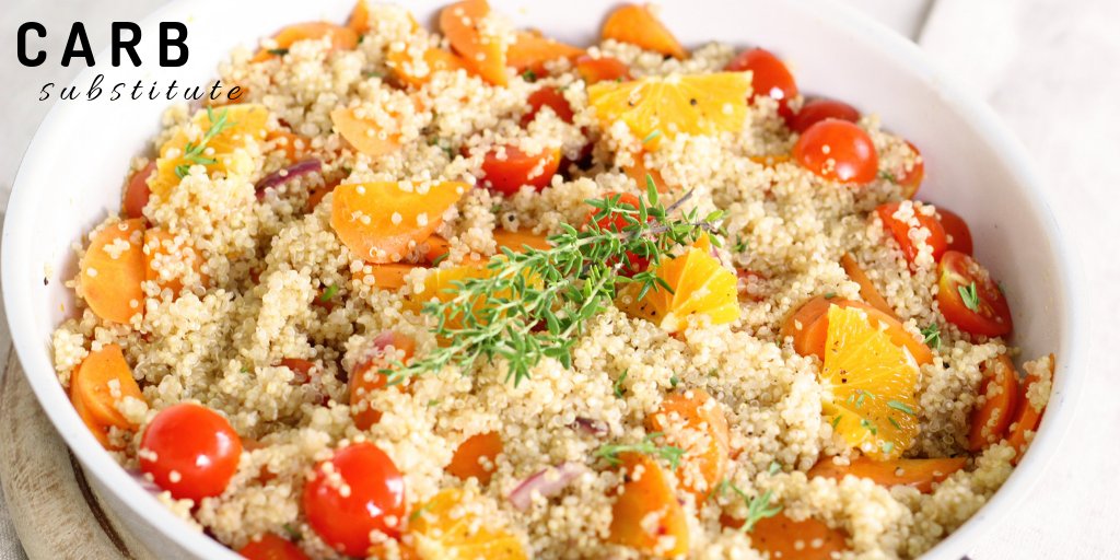 BariatricDiets's tweet photo. Quinoa is an excellent carb substitute for your meals. It contains heavy protein, more fiber, and more magnesium and calcium than white and brown rice. https://t.co/ftX0H6kAgj