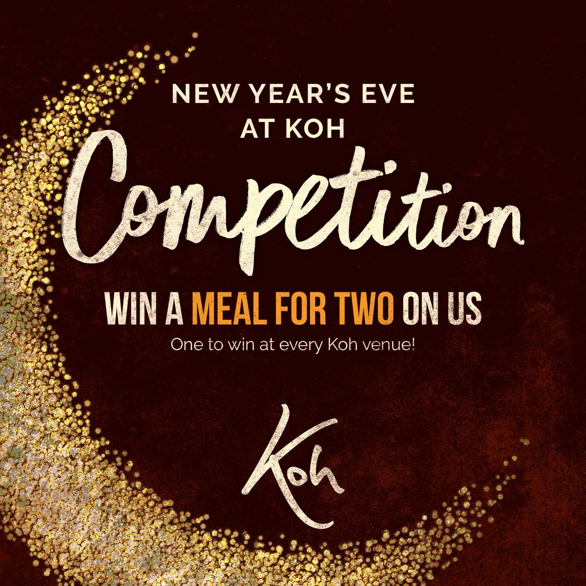 kohlymington's tweet photo. 🌟COMPETITION TIME 🌟 To celebrate the New Year we're giving away a meal for two on New Year's Eve at each of our restaurants!! 🍾

To enter follow @kohthaitapas &amp; Retweet with #KohThaiTapas

Ts&amp;Cs - https://t.co/Eo3dTU26Gc

#Competition #Win #Giveaway #NewYear #NewYearsEve https://t.co/2nuFklwBmX