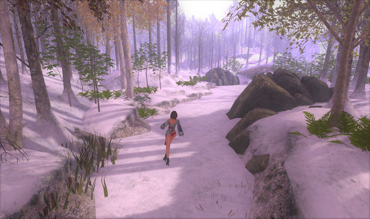 MinF_sl's tweet photo. A little ice skate around the stable lake.
#secondlife #slwinter https://t.co/v51gJ7RMS0