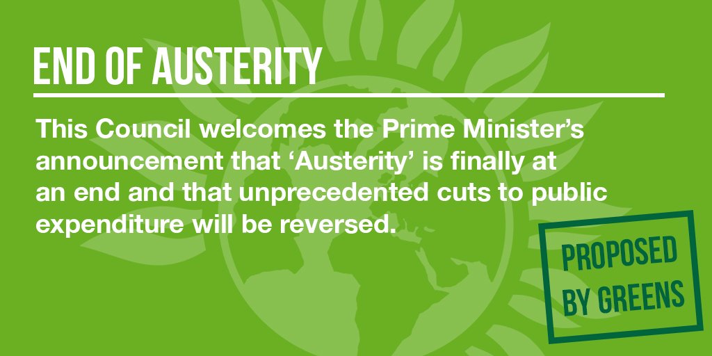 BHGreens's tweet image. The Government has said that the end of austerity is here… but our residents are still facing cuts to services beyond sustainable levels. @BHGreenCllrs are calling for answers from the Government. #EndAusterityNow