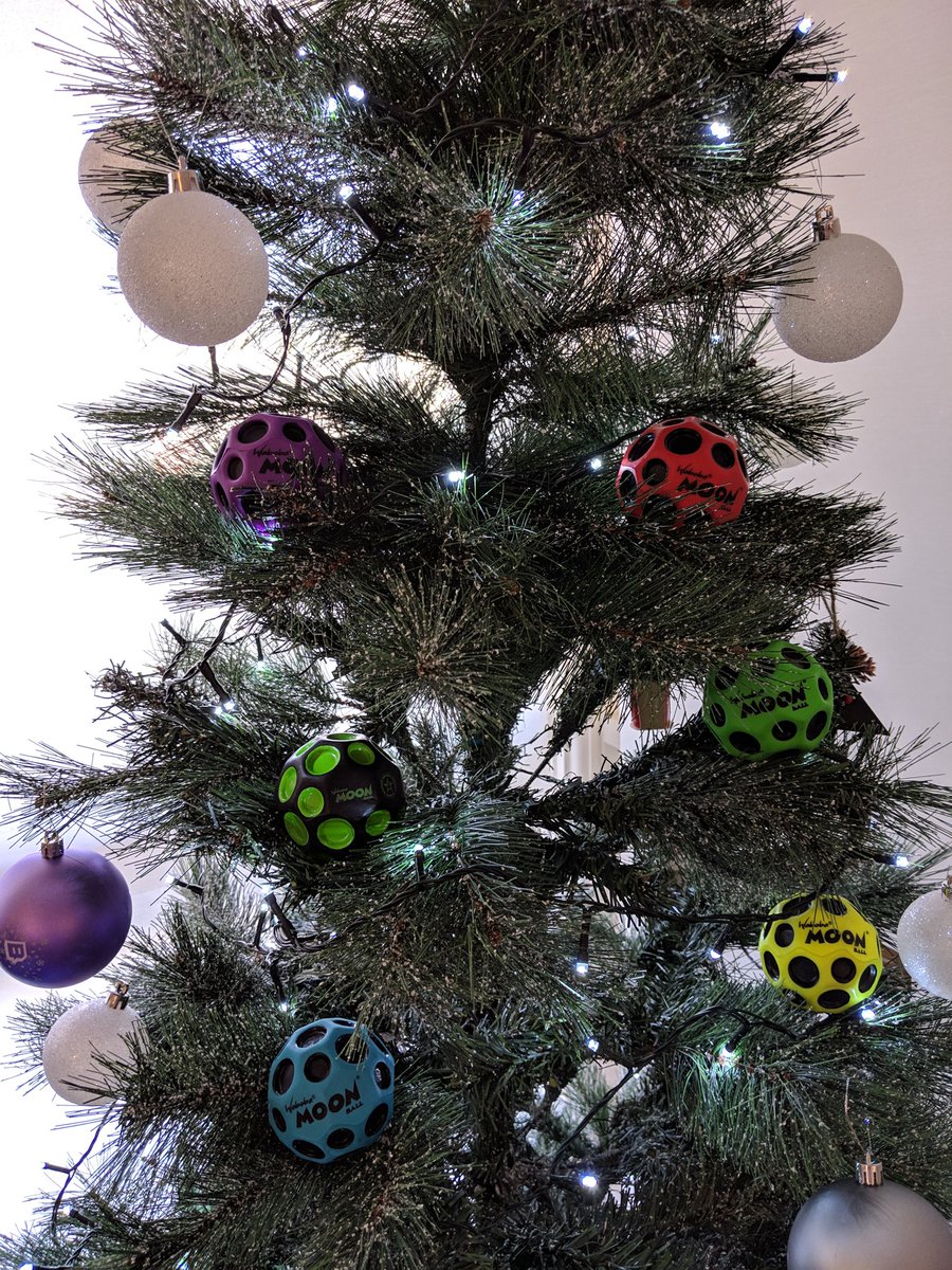 Danniellesarah's tweet image. Who needs Christmas ornaments when you have Waboba!? #moonball