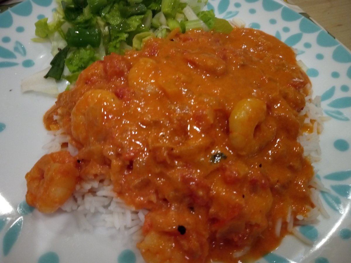 Clairewelshcook's tweet image. Easy &amp;amp; quick Thursday supper, still #cookedfromscratch, Thai prawn curry #organic.
