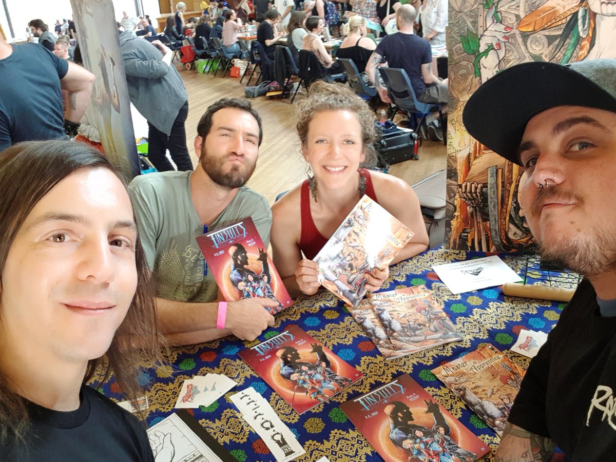 radultspodcast's tweet photo. Brenton &amp; Mike had fun interviewing comic creators at #IndieComicCon! These interviews will be made into special episodes of #Radults. Let's highlight those guests! Here's Invisible Ink Studio! 

#radultspodcast #podcast #indiecomics #podbean #spotify #itunes #stitcher https://t.co/BfzBDP7JdC