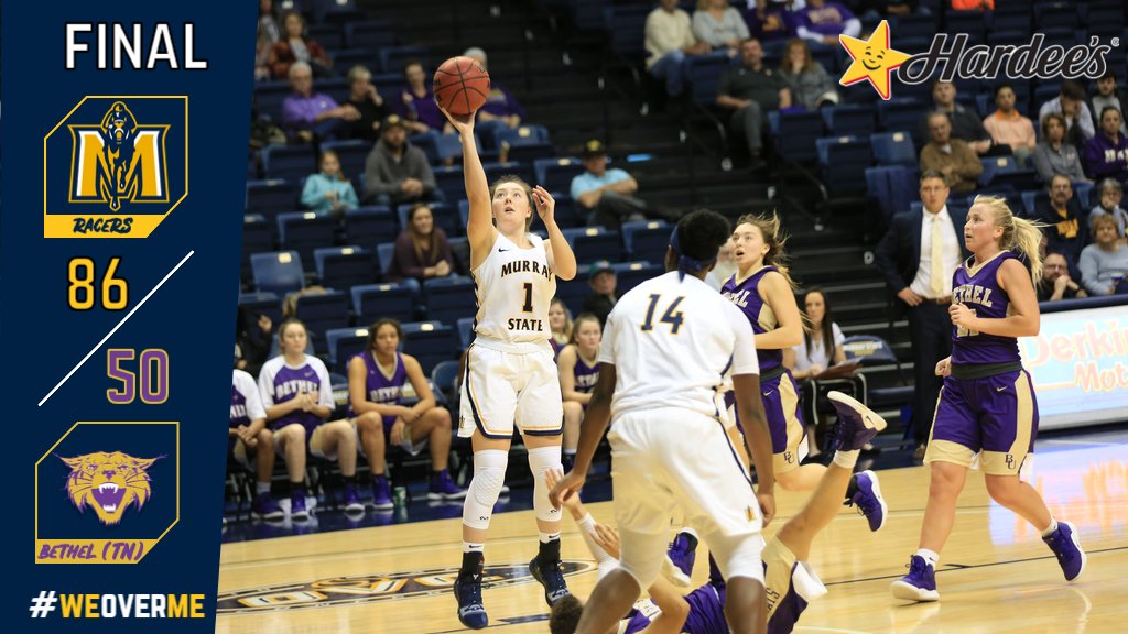 RacersWBB's tweet image. Racers win it! Adebayo with 2nd straight double-double, 21 pts, 13 rebs. Return to The Bank Tuesday to take on SIU.