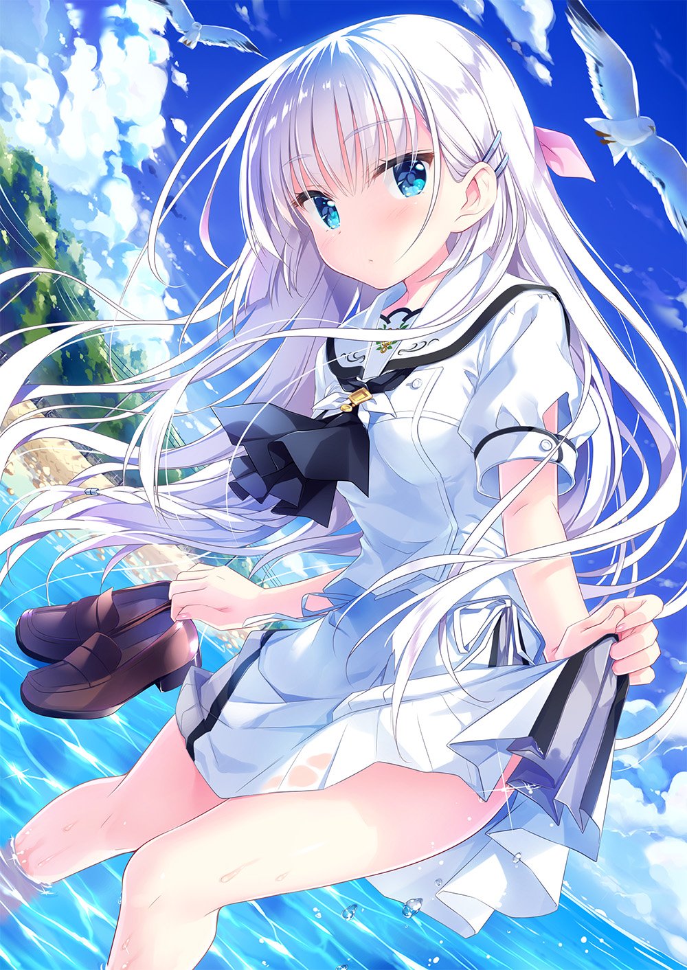 Key開発室 Ar Twitter C95グッズのひとつ Summer Pockets応援イラストコレクション は 公式ページにて公開しました著名作家による サマポケ応援 イラストを1冊の画集にしました サイズの紙面にて美麗なイラストを楽しむことができます T Co
