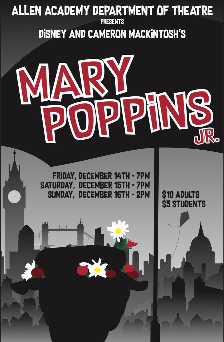 AllenAcademyFA's tweet photo. Come see our amazingly talented students in Mary Poppins Jr this weekend! https://t.co/b5ro1mm82Y