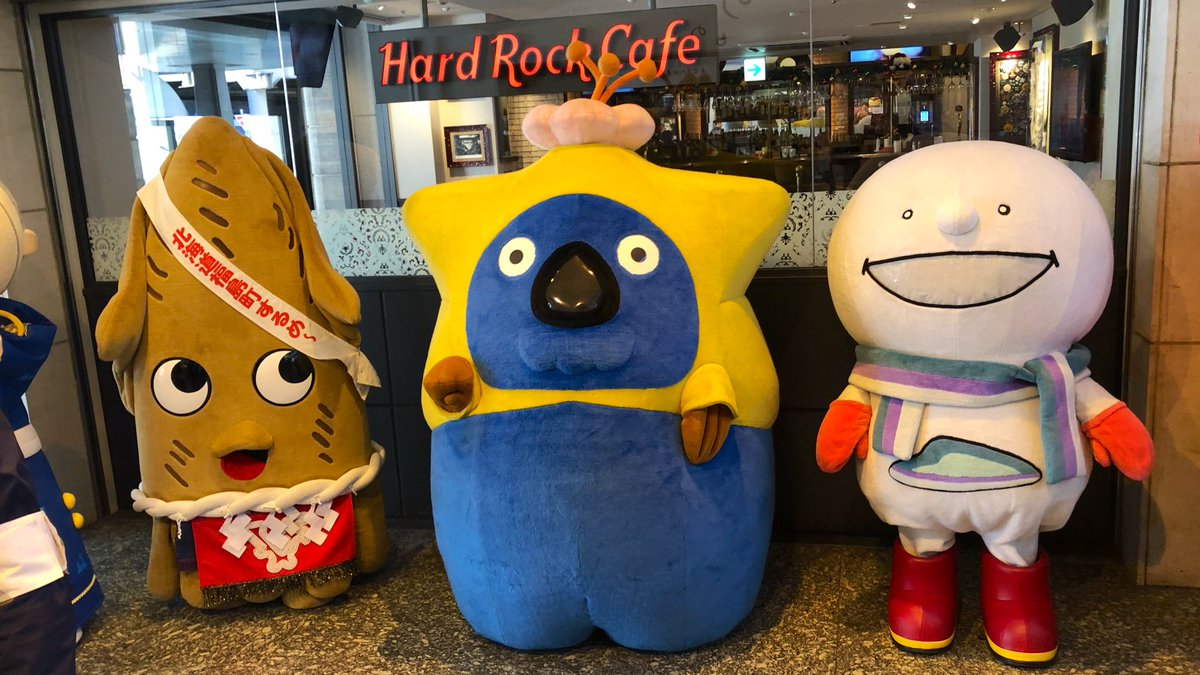 Lots of mascots from Japan's Aomori Prefecture are in Tokyo's Ueno