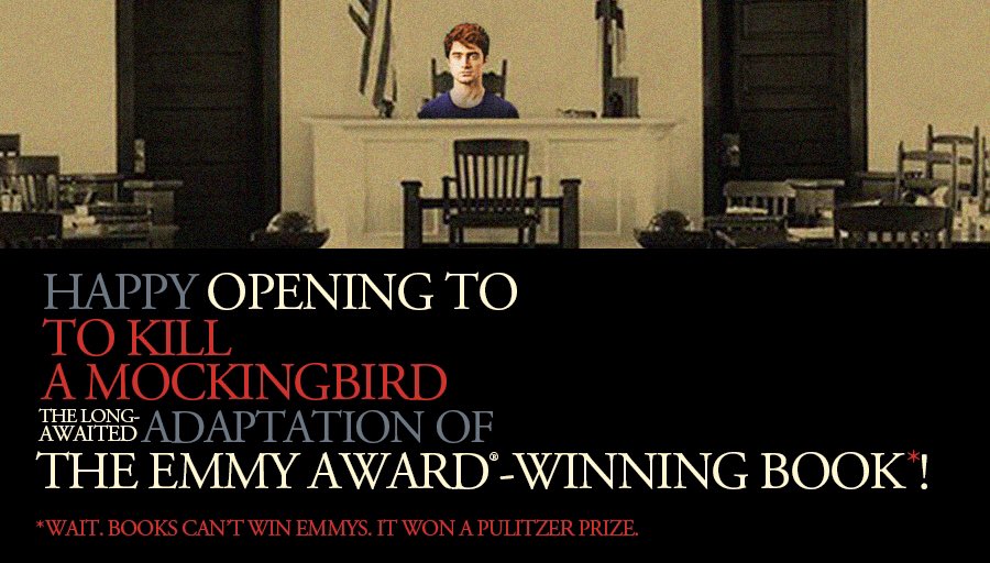 Happy Opening, <a href="/mockingbirdbway/">To Kill a Mockingbird on Broadway</a>! #LifespanofaFact