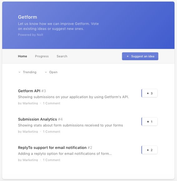 getformio's tweet image. Help us improve Getform by suggesting new ideas or vote on the existing ones on our public board: getform.nolt.io

#getform #formendpoint #webdesign #webforms