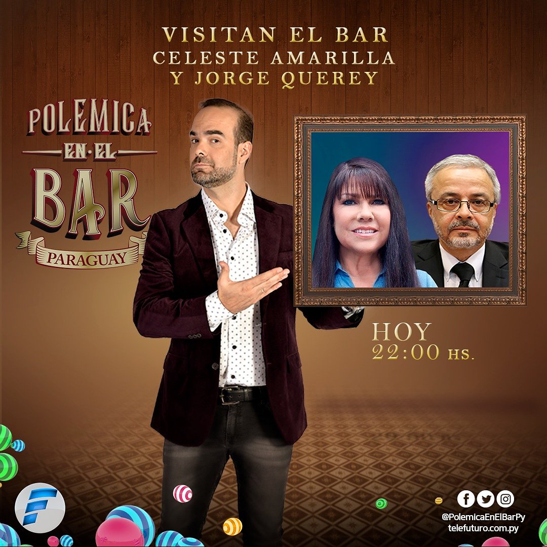 Telefuturo's tweet photo. ¡Visita imperdible hoy en @polemicapy! ¡Seguí el programa a las 22hs! ¡A no perderse! 👌

#PolemicaPy https://t.co/2s6IuG7EzC