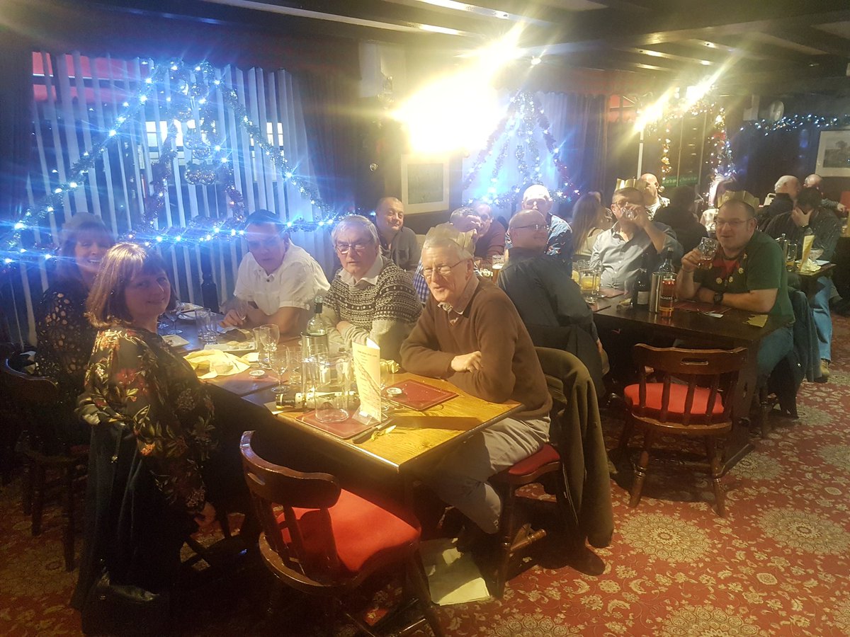 Minden Christmas Party, dont we look different put of steel toe caps and hi- vis!