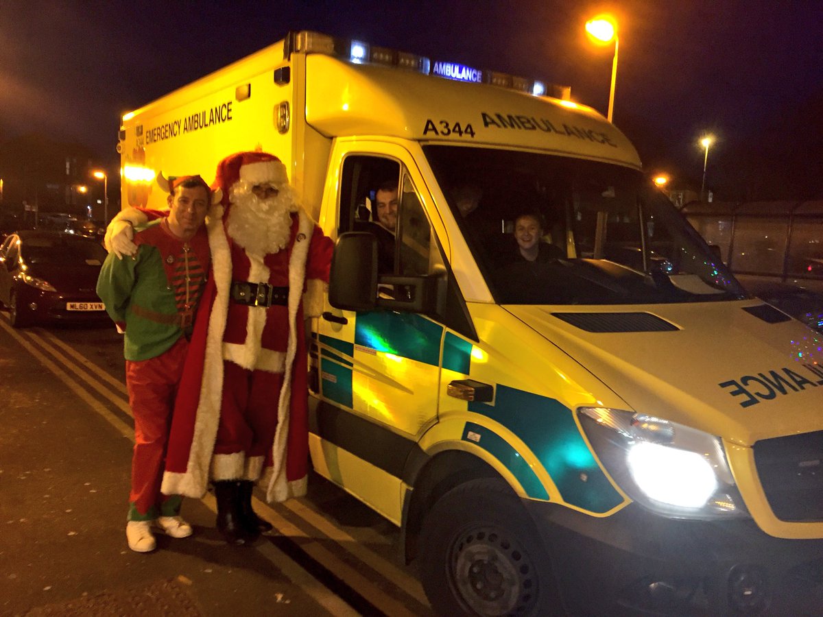 SuperJCharity's tweet photo. Great to see our friends @manchesterfire @NWAmbulance  today during our #SuperJoshSanta tour! @WythenshaweHosp @boltonnhsft 🎅👍🏻 https://t.co/26B4y63bNu