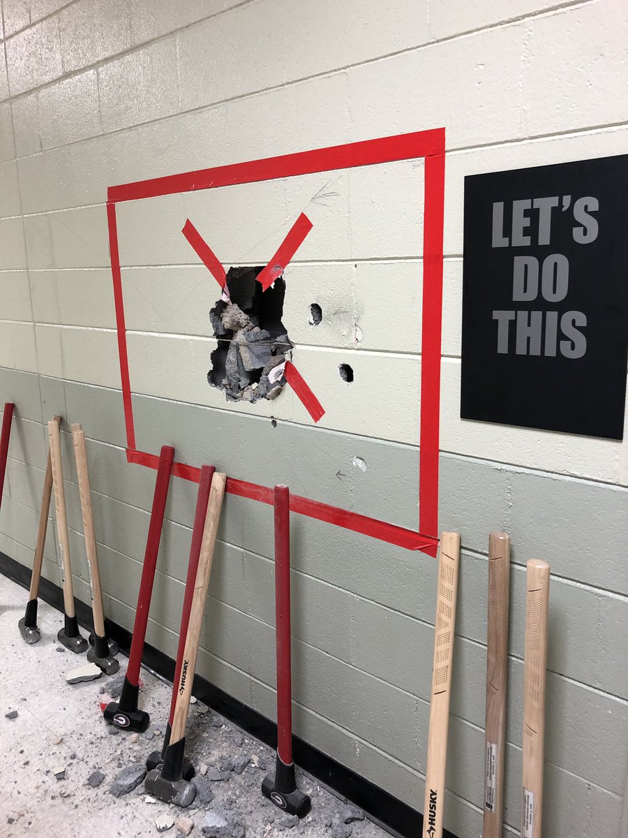 UGA_CMB_Engr's tweet image. Today was demolition day in Driftmier Engineering Center and @UGA_Engineering Dean Leo and student Madison Smith showed us how it is done. Phase I renovations officially start on Monday. 

#BulldogEngineering 🔴⚫️