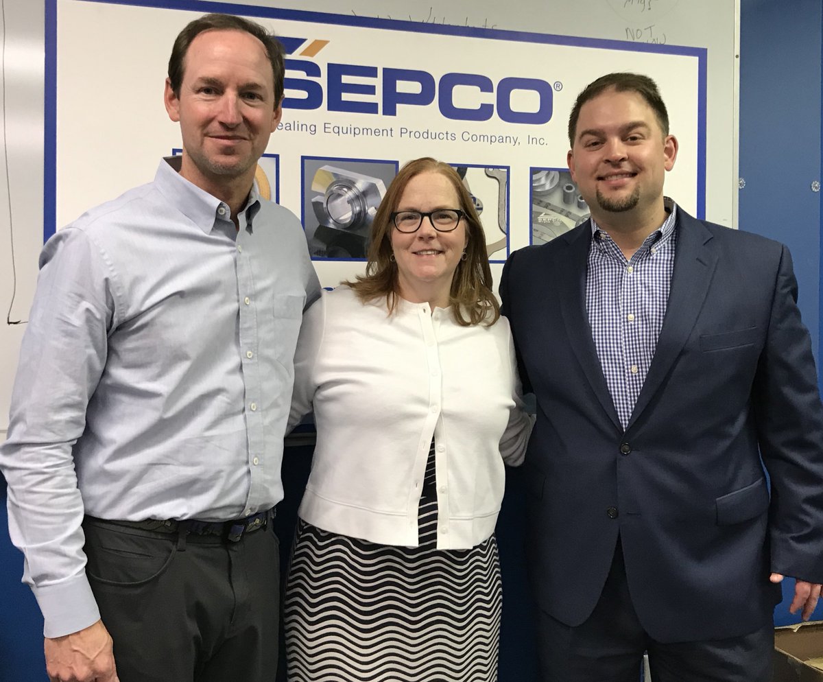 WaterTechOnline's tweet photo. RT @SEPCO: Great to see #PFNetwork's @addison_perkins today. Thanks for taking the facility tour with @wildcpalm and for joining us today! @ProcessingMag @WaterTechOnline @FlowControl_Mag #sealing @LoriDitoro https://t.co/d2ALp0Aos9