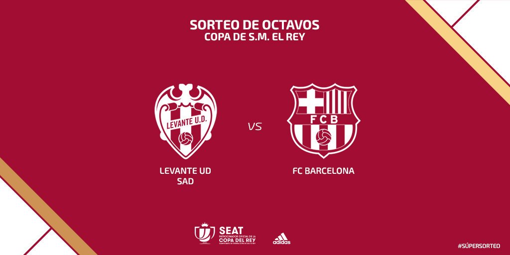 RESMI: Barcelona akan menghadapi Levante di babak 16 besar Copa del Rey.
#CopaBarça #CopaDelRey #ForçaBarça #ForcaIndobarca #IndobarcaSumenep