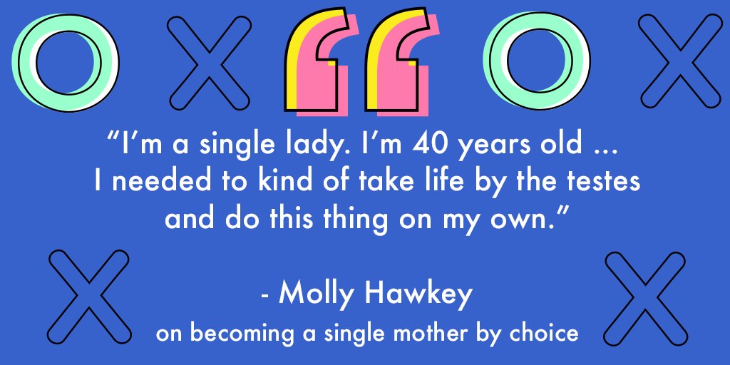 HuffPostFamily's tweet photo. In this episode of #IVFML, @MollyHawkey talked with @annaalmendrala and @simonganz about her experience choosing to become a single mom -- and how that, along with egg freezing, is becoming an option more women are considering today. https://t.co/NgFrjhA5ed https://t.co/y3kBoFU78u