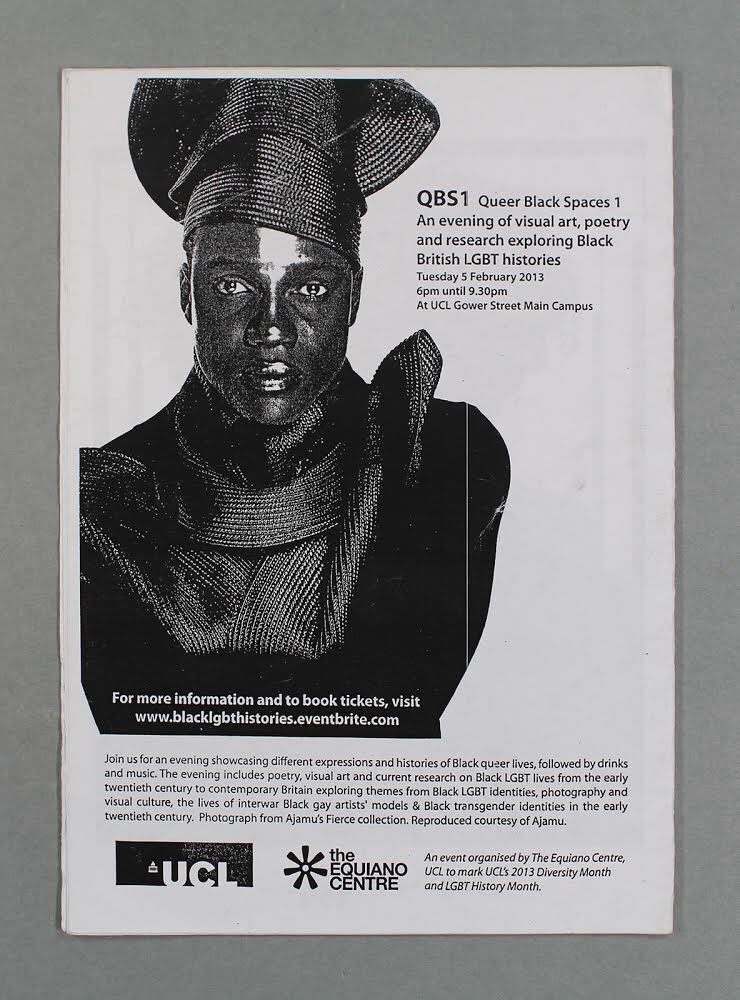 womenslibrary's tweet image. Object 24

Queer Black Spaces flyer, 2013. 

We want to know: do you have any memories, emotions or stories you can share in response to this object?

#DecodingInequality