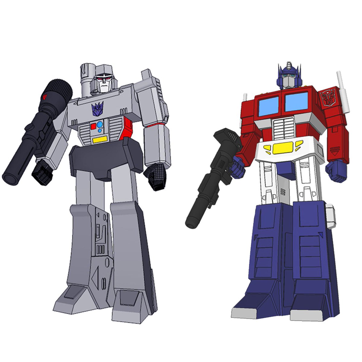 CautionLowSign's tweet image. G1 Transformers Optimus Prime and Megatron  3D modeled in Google Sketchup.

#Transformers #optimusprime #Megatron  #80s  #sketchup #3dmodel #cartoons #G1