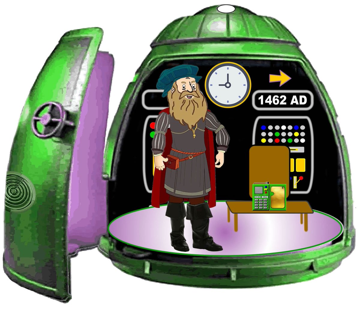 DippyDanBooks's tweet image. Hey Sheila. You won't believe it honey but Dippy Dan has been to visit Leonardo da Vinci with his Uncle Sid in his Big Green Time Machine. If you follow our intrepid little Time Traveller you can discove a lot more. Blessings and love from me and Dippy. xx