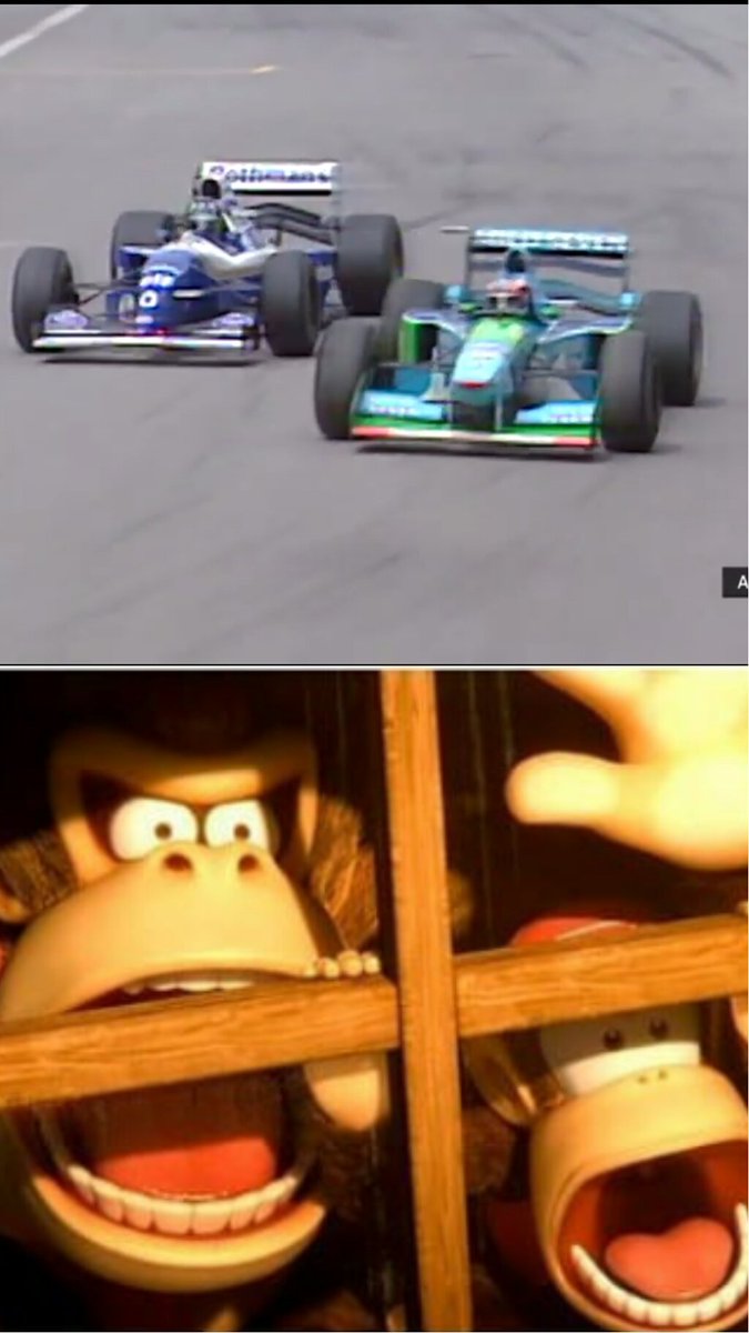 formula_memes's tweet image. #Michael #Schumacher #KeepFightingMichael #F1 #Damon #Hill #Williams #Benetton #F11994 #Adelaida