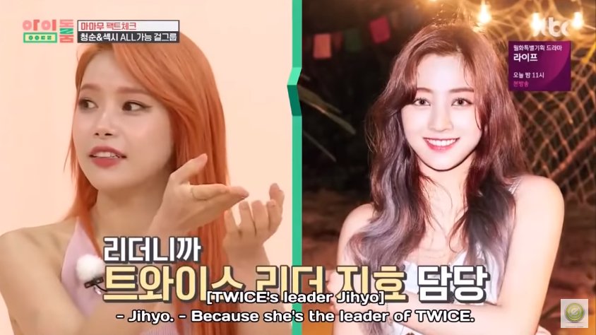 Solar chose Jihyo cos they're both leaders, Byul chose Tzuyu cos she&a...