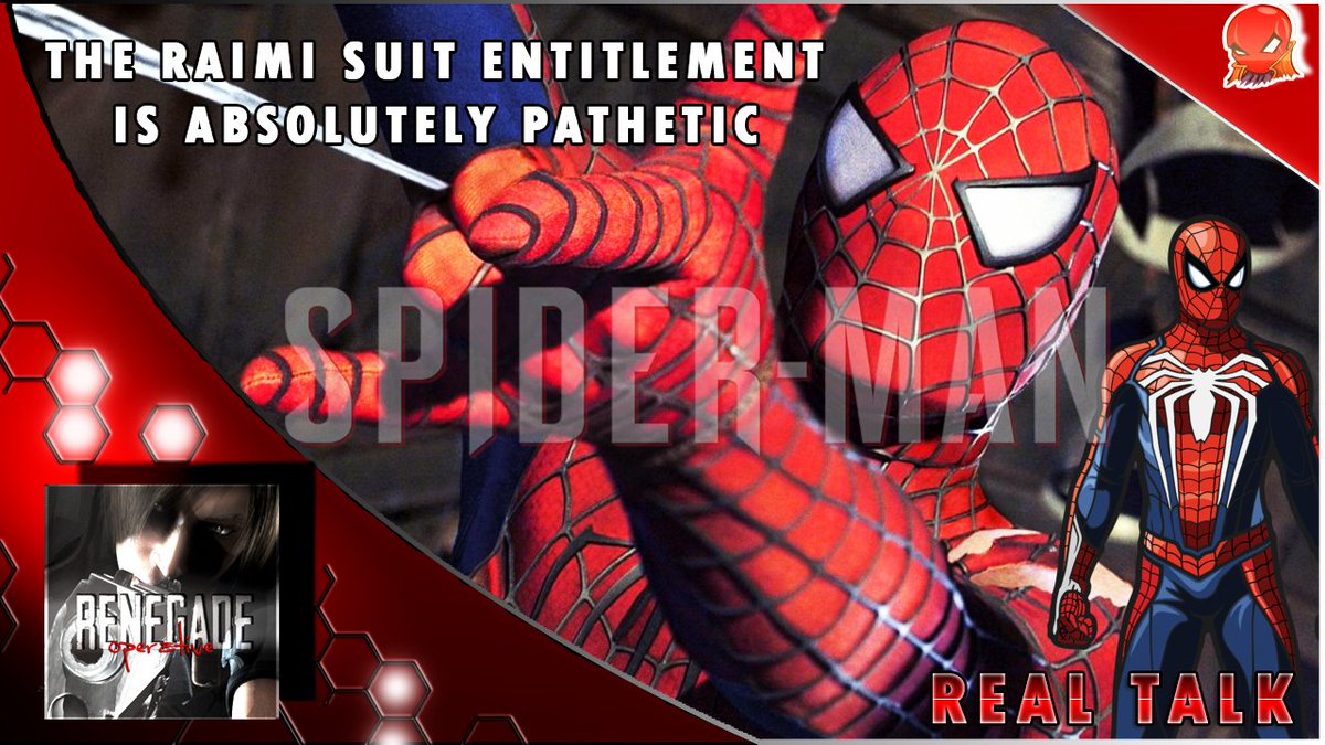 RenOperative_'s tweet photo. New video. Yeeaaah, Raimi suit guys are getting annoying. Chill and think about the larger picture here. (aka a Spider-Man sequel)
Video: https://t.co/uAFCckXlWj
#SpiderMan #SpiderManPS4 #SilverLining #SilverLiningDLC #SpiderManDLC #RaimiSuit https://t.co/UQRLpiLVaj