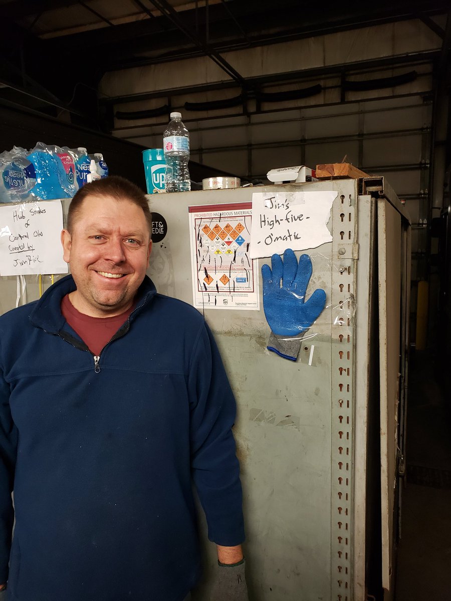 Jim Rice is all #peaksmiles with his newest art piece. The "high 5 o'matic"