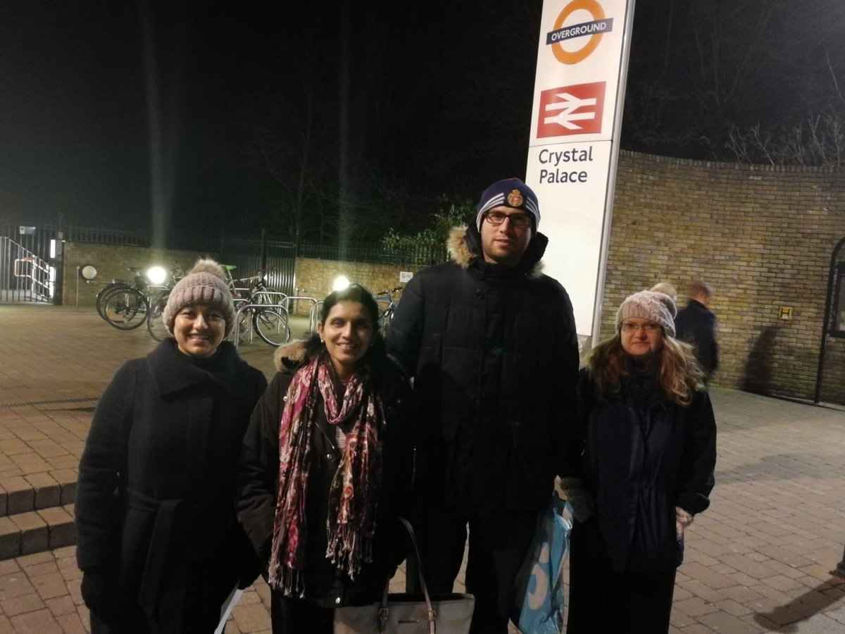 Braving the extremely cold weather to complete the 8th Night Time Economy Walkabout in #CrystalPalaceTriangle In #Croydon organised by @yourcroydon