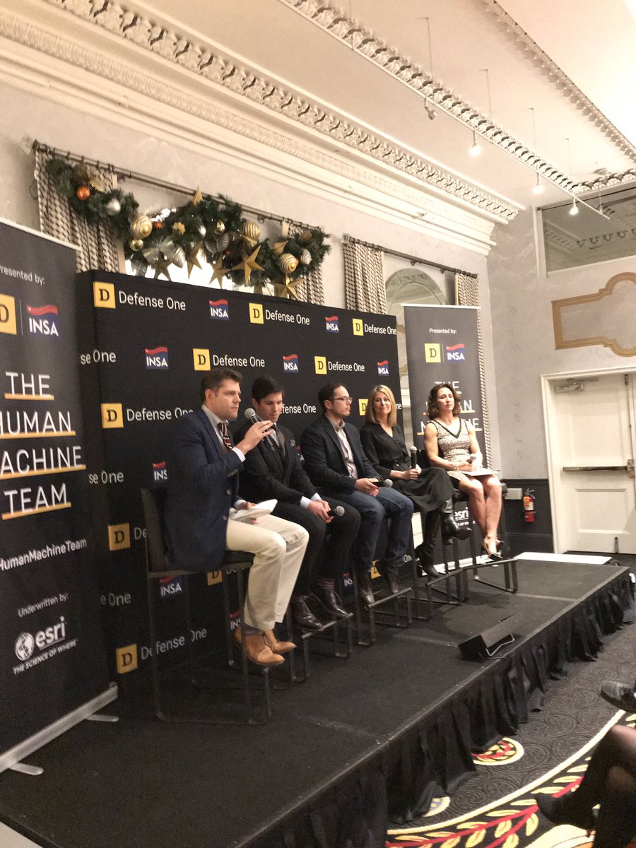 INSAlliance's tweet image. Kicking off the #HumanMachineTeam panel discussion is @DefenseOne’s @DefTechPat