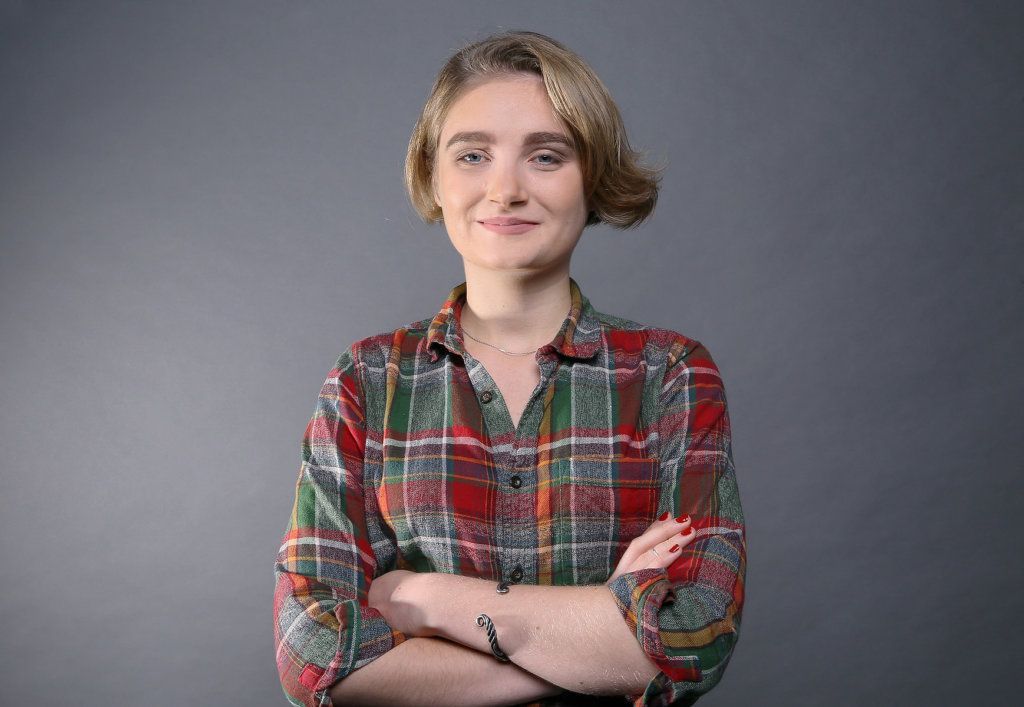 KyivPost's tweet photo. Ivona Kostyna is a 22-year-old who opened Veteran Hub that brings together several non-profits helping veterans. She's one of hundreds riot police dispersed during #EuroMaidan. Ivona earned a #30Under30 award at #TigerConference2018. Meet winners here: https://t.co/uoIWamHZXE https://t.co/f5B8OBZcyT