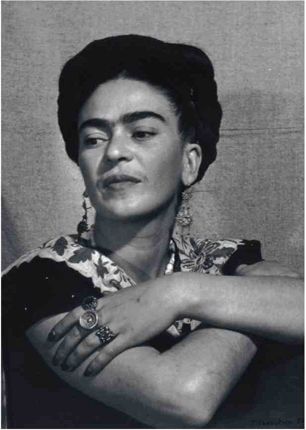 Man Ray photo of Frida Kahlo