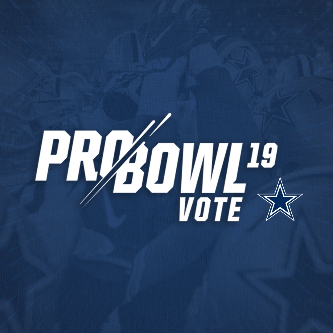 dallascowboys's tweet photo. 🚨 VOTING ENDS TONIGHT 🚨
1 RT = 2 VOTES

#ProBowlVote | @Byron31Jump 
#ProBowlVote | @EzekielElliott 
#ProBowlVote | @AmariCooper9 
#ProBowlVote | @thejaylonsmith 
#ProBowlVote | @VanderEsch38 
#ProBowlVote | @TankLawrence 
#ProBowlVote | @thegob70
#ProBowlVote | Tyron Smith https://t.co/58pbcxeaxQ