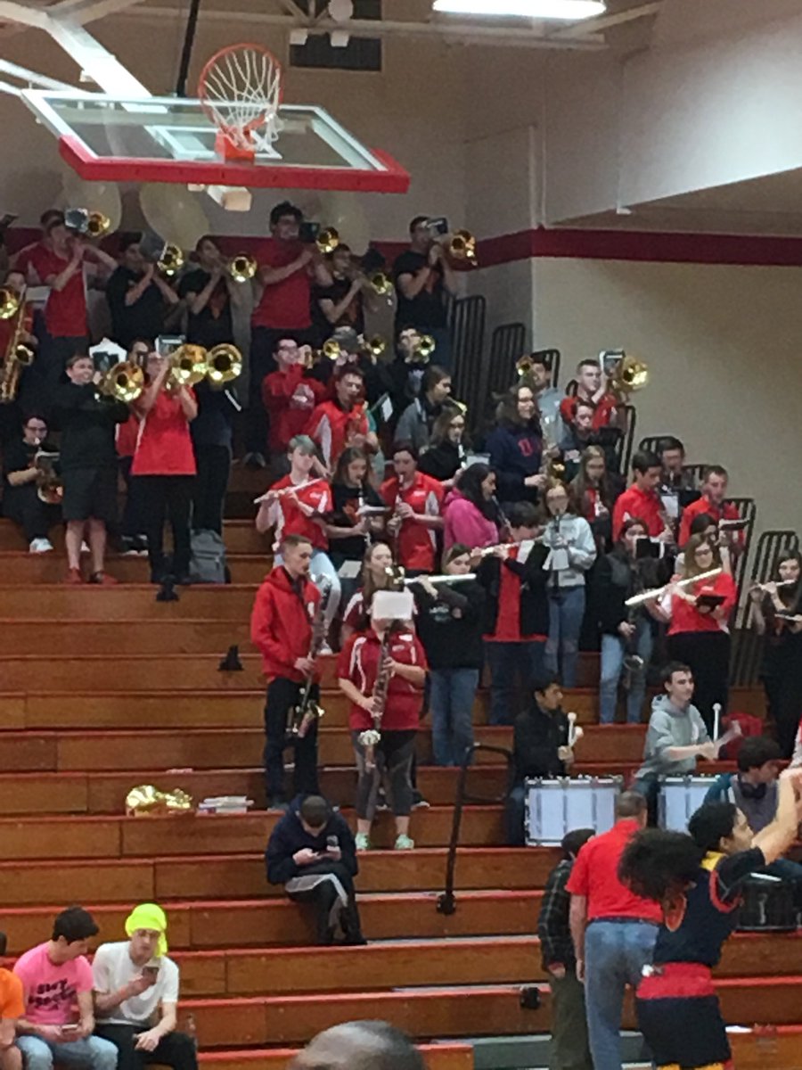 #nebpreps Props to the Millard South band ... always seems to be here for both girls and boys basketball games. Not always the case at other places. 🎼🏀👍