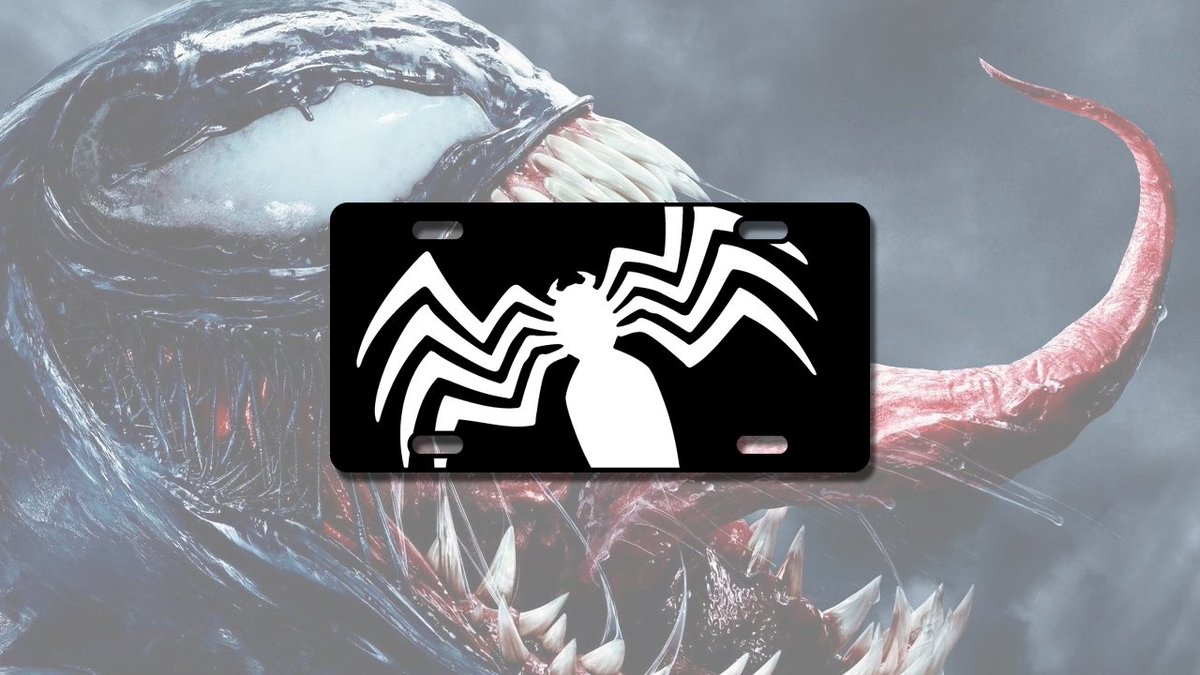 734designs's tweet photo. Venom custom license plate. Find it in the Etsy shop!
https://t.co/PyJVV6zHYO

#venom #EddieBrock #symbiote #venommovie #spiderman https://t.co/MeTdb1sXgL