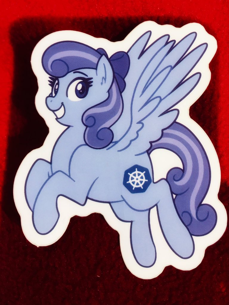 crudmucosa's tweet photo. Stoked to finally get my #kubecuddle sticker from @stillinbeta at @KubeCon_ ! My con is now complete https://t.co/tTnCo4d9PC