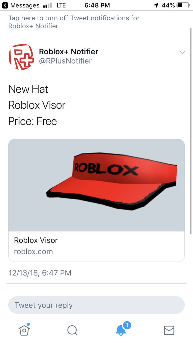 Roblox Notifier On Twitter New Hat Roblox Visor Price - roblox new hat notifier roblox Roblox Notifier On Twitter New Hat Roblox Visor Price - roblox new hat notifier roblox