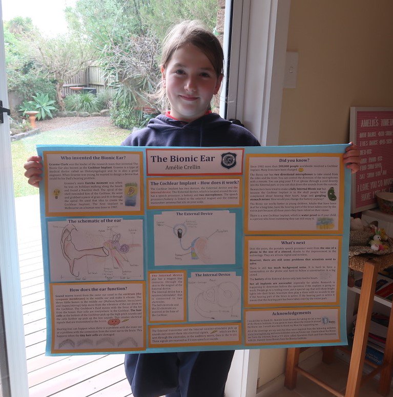 BionicsInst's tweet image. Earlier this year, our youngest (&amp;amp; arguably cutest) member received the Major Bursary prize from @RoyalSocietyVic for her poster on the #BionicEar. Congrats Amelie, it was a pleasure to help &amp;amp; you earned it!