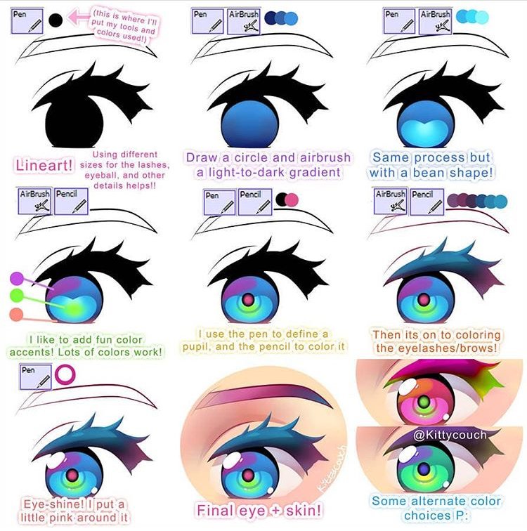 Magic Poser on X: How to Draw Masculine Anime Eyes with #MagicPoser!  (3/4) 🌹 Drawing highlights in anime-style art is our favorite part!  #artcommunity #animeart  / X