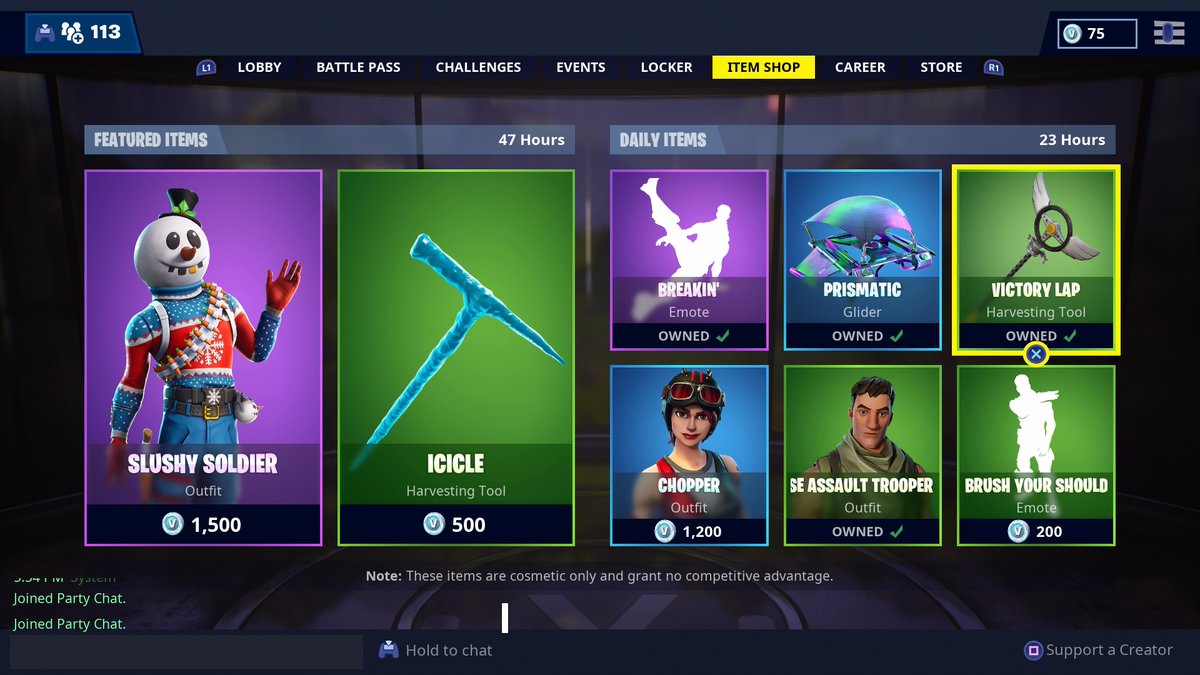 New Snowman Skin in Fortnite! Want it for FREE? Choosing a few people that:

-RT this tweet
-FOLLOW me on Twitter

Good luck :D